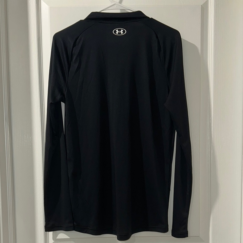 Under Armour - Youth Black Long Sleeve Pullover - Picture 4 of 4